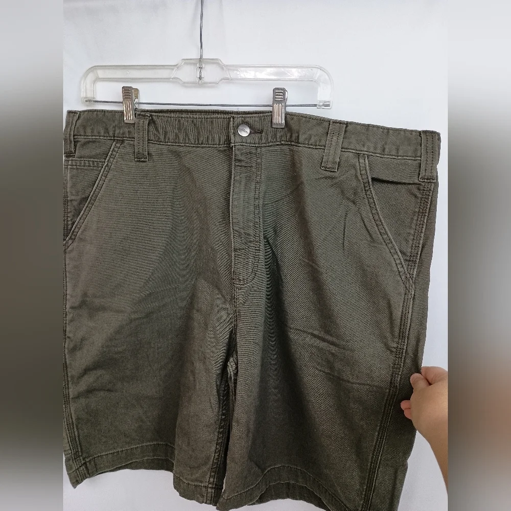 CARHARTT Green Cargo‎ Shorts Durable Relaxed Fit (#1,427)